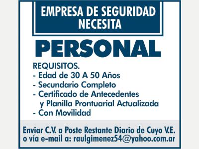  Empresa de seguridad busca 